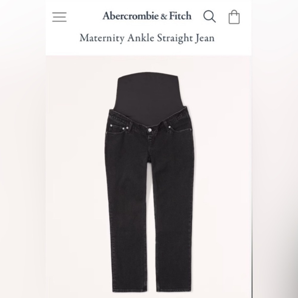Abercrombie & Fitch Maternity Ankle Straight Jean 29 L